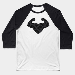 Flexing fitness heart Baseball T-Shirt